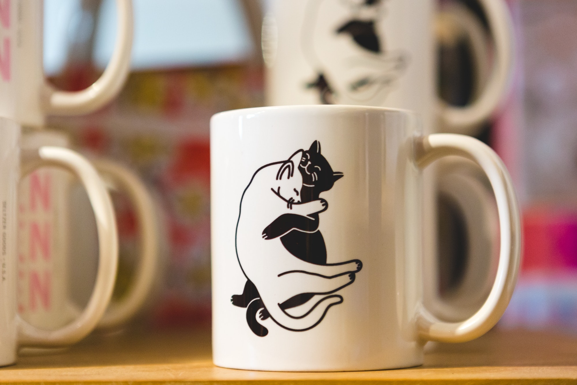 Cats Hugging Mug