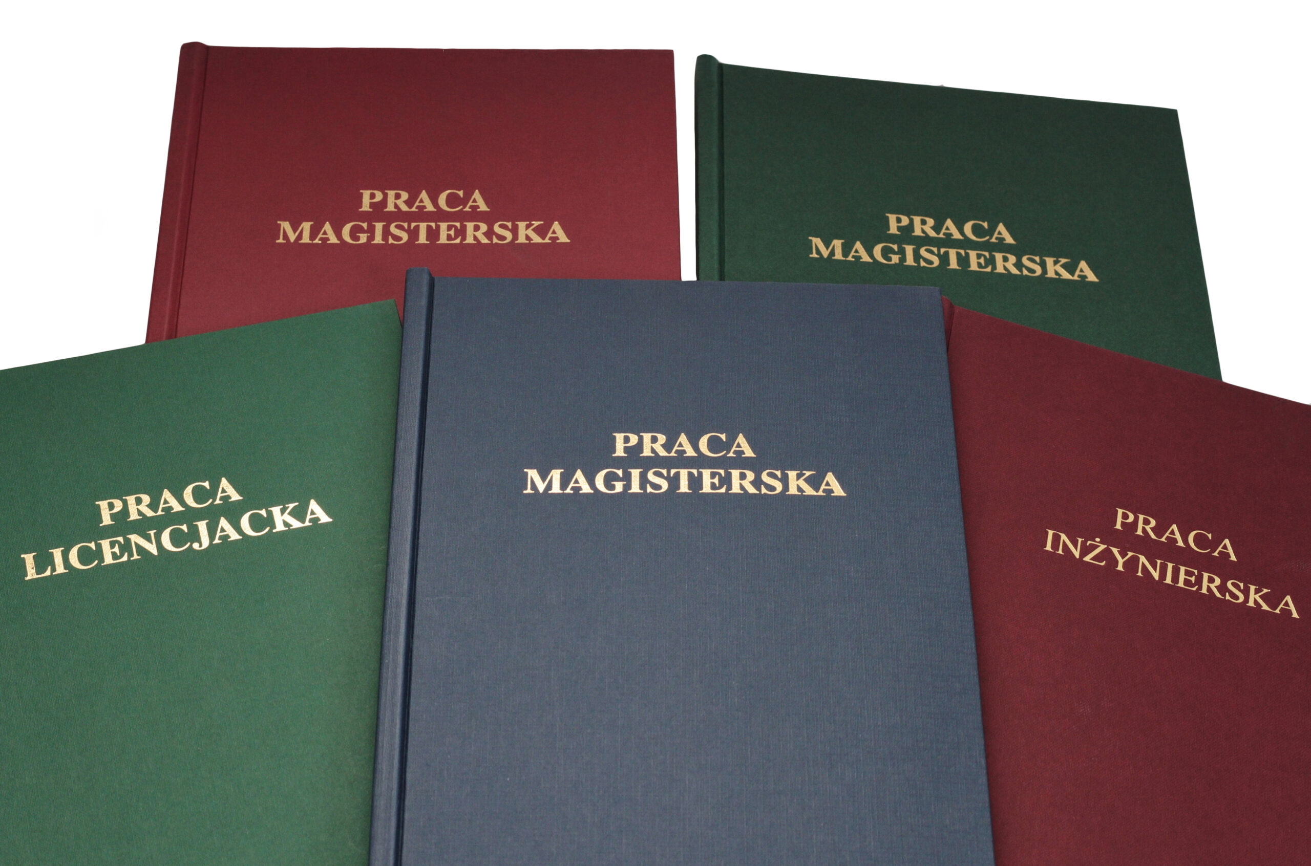 Bundles of newly printed catalogues in a stack